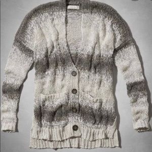 Abercrombie & Fitch A&F Long Open Button Cardigan - Size XS